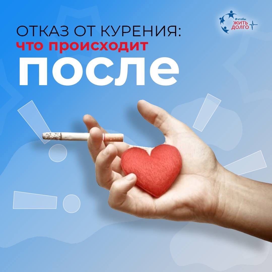  Что происходит с организмом после отказа от курения? 